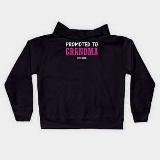 Promoted to grandma EST 2020 Kids Hoodie